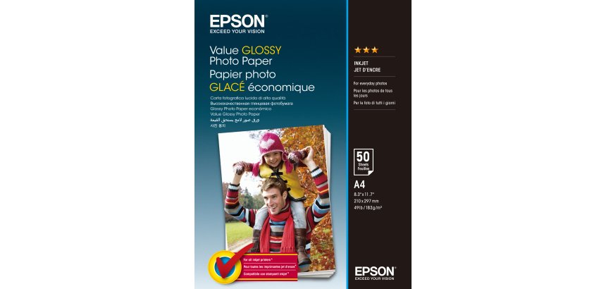 Epson Value Glossy Photo Paper - A4 - 20 Fogli