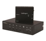 StarTech.com Extendeur vidéo HDBaseT multi-entrées avec switch intégré - HDMI, VGA, DisplayPort via Cat5e ou Cat 6 - 4K
