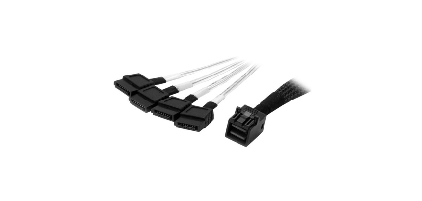 StarTech.com Câble Mini SAS vers SATA interne de 1 m - SFF-8643 vers 4x SATA