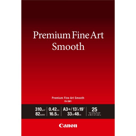 Canon Papier A3 Plus beaux-arts lisse Premium FA-SM1 - 25 feuilles