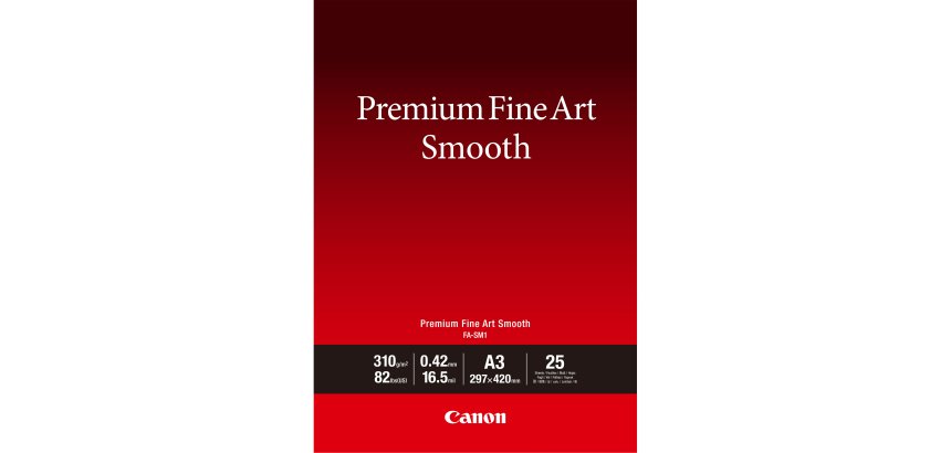 Canon Papier A3 beaux-arts lisse Premium FA-SM1 - 25 feuilles