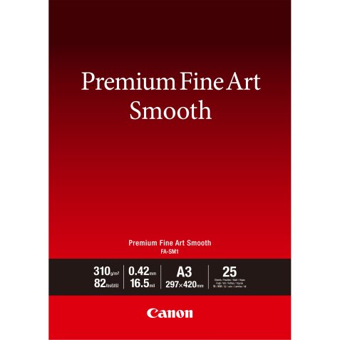 Canon Papier A3 beaux-arts lisse Premium FA-SM1 - 25 feuilles