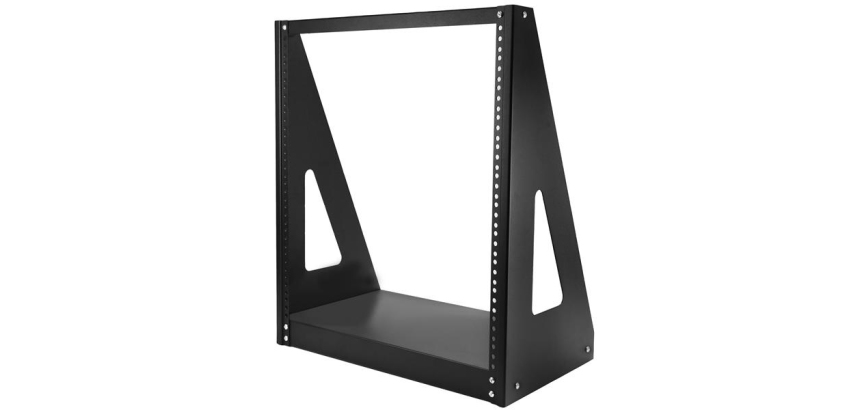 StarTech.com 2-Post 12U Heavy-Duty Desktop Server Rack, Small Open Frame 19in Computer Rack, Compact Network Rack for AV / Studio / Data / IT Equipment, TAA Compliant - Free Standing Two-Post Home/Office Rack