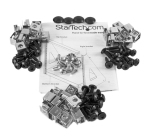 StarTech.com 2-Post 12U Heavy-Duty Desktop Server Rack, Small Open Frame 19in Computer Rack, Compact Network Rack for AV / Studio / Data / IT Equipment, TAA Compliant - Free Standing Two-Post Home/Office Rack