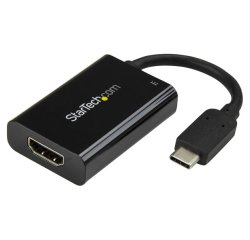 StarTech.com Adaptador USB-C a HDMI 4K con Entrega de Alimentación por USB - 60 Watts - Negro