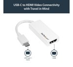 StarTech.com USB-C to HDMI Adapter - White - 4K 60Hz