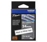 Brother TZESL251 label-making tape Black on white