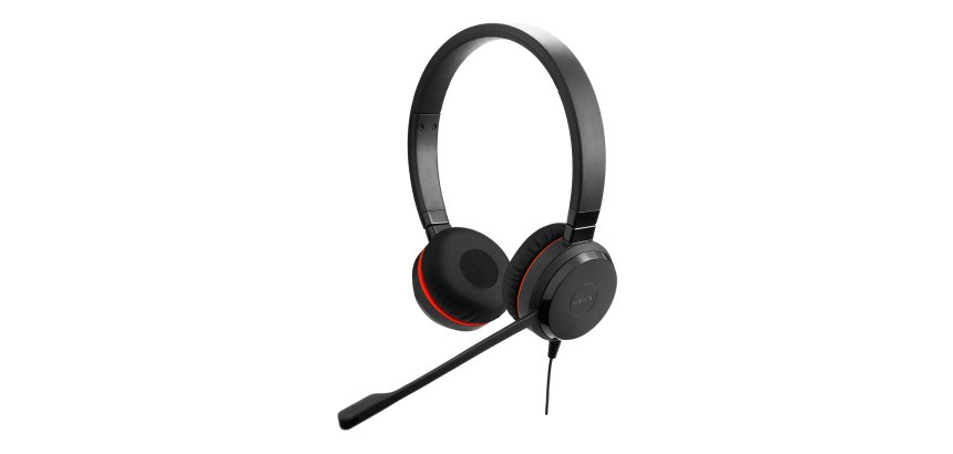 Casque Jabra Evolve 30 II  avec fil arceau-  Bureau/Centre d'appels - Noir
