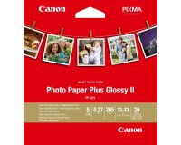 Canon Papier Photo Glacé Extra II PP-201 5 × 5 po (13 × 13 cm) - 20 feuilles