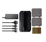 Lindy 73309 organizador para estación de carga Independiente Plástico Negro