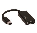 StarTech.com Adaptateur Mini DisplayPort vers HDMI - Convertisseur Vidéo Actif mDP 1.4 à HDMI 2.0 - 4K60Hz - Mini DP ou Thunderbolt 1/2 Mac/PC vers Moniteur/TV HDMI - Câble mDP vers HDMI