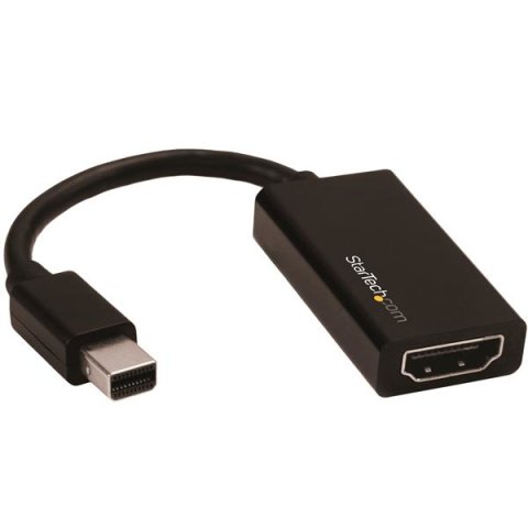 StarTech.com Adaptador Mini DisplayPort a HDMI - Conversor de Vídeo Activo mDP 1.4 a HDMI 2.0 - 4K 60Hz - Mini DP o Thunderbolt 1/2 Mac/PC a Monitor/TV HDMI - Dongle mDP a HDMI