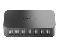 D-Link DUB-H7 USB 2.0 Type-B 480 Mbit/s Negro
