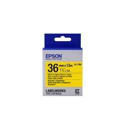 Epson Ruban magnétique pour étiqueteuse LK-7YB2 Noir/Jaune D 36 mm (1,5 m)