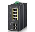 Zyxel RGS200-12P Géré L2 Gigabit Ethernet (10/100/1000) Connexion Ethernet, supportant l'alimentation via ce port (PoE) Noir