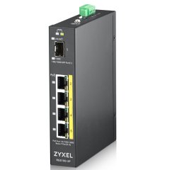 Zyxel RGS100-5P No administrado L2 Gigabit Ethernet (10/100/1000) Energía sobre Ethernet (PoE) Negro