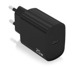 AISENS Cargador USB-C PD3.0 1 Puerto 1xUSB-C 20W, Negro