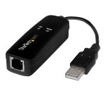 StarTech.com Modem Fax USB 2.0 - Modem Externe Matériel 56K Dial Up V.92 /Dongle/Adaptateur - Modem Fax pour PC Portable - Prise Téléphonique USB - Modem Données USB - Fax Réseau/CMR/POS