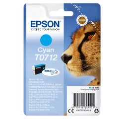 Epson Cheetah Cartucho T0712 cian (etiqueta RF)