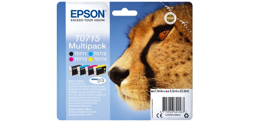 Epson Multipack 4-colours T0715 DURABrite Ultra Ink