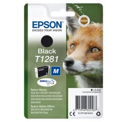 Epson Fox Singlepack Black T1281 DURABrite Ultra Ink