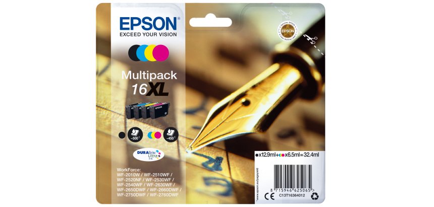 Epson Pen and crossword Multipack "Stylo à plume" 16XL - Encre DURABrite Ultra N,C,M,J