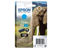 Epson Elephant Singlepack Cyan 24XL Claria Photo HD Ink