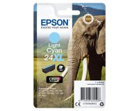 Epson Elephant Singlepack Light Cyan 24XL Claria Photo HD Ink