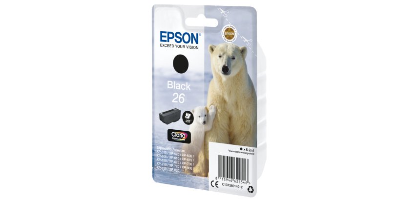 Epson Polar bear Encre noire Claria Premium Ours Polaire 26