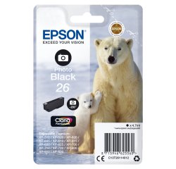 Epson Polar bear Singlepack Photo Black 26 Claria Premium Ink