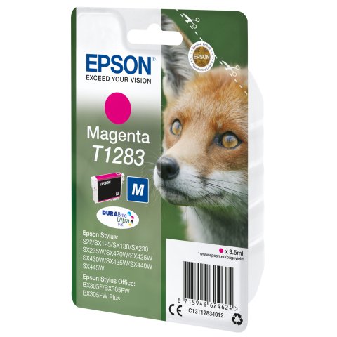 Epson Fox Tinta magenta T1283 DURABrite Ultra Zorro