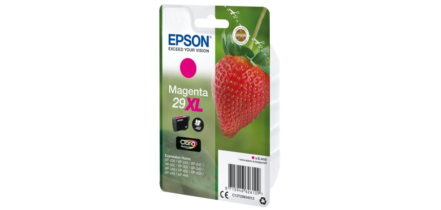 Epson Strawberry Singlepack Magenta 29XL Claria Home Ink