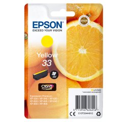 Epson Oranges Singlepack Yellow 33 Claria Premium Ink