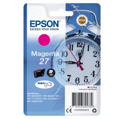 Epson Alarm clock Singlepack Magenta 27 DURABrite Ultra Ink