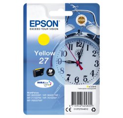 Epson Alarm clock Singlepack Yellow 27 DURABrite Ultra Ink