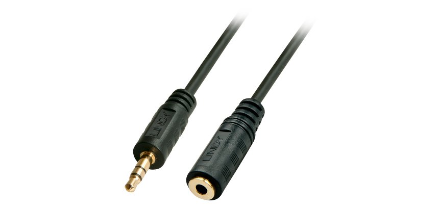 Lindy 35653 cable de audio 3 m 3,5mm Negro