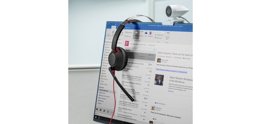 HP Poly Blackwire 5220 Stereo USB-C Headset +3.5mm Plug +USB-C/A Adapter (Bulk)