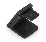 AISENS Cargador Inalambrico USB-C 4 en 1 De 15W Para Movil, Apple Watch, Auriculares Con Estuche De Carga, Negro