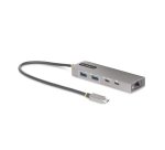 StarTech.com Hub USB-C à 3 Ports Ethernet 2,5 Gbps et Port Power Delivery 100W Pass-Through, USB 3.2 10Gbps, 2x USB-A/1x USB-C, Hub Adaptateur Portable USB Type-C