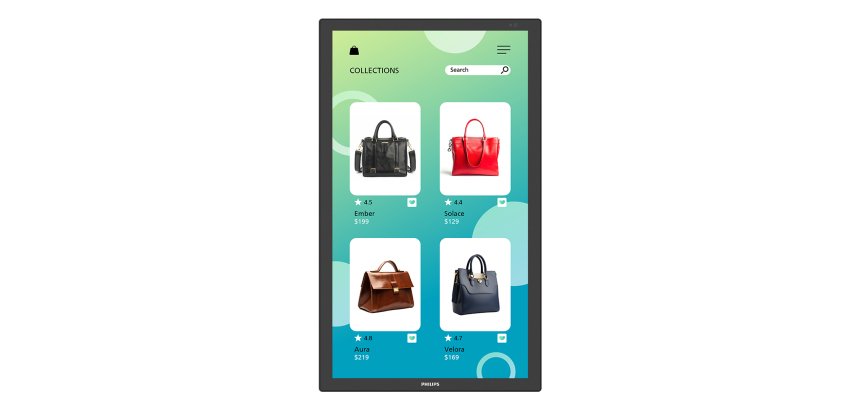 Philips 3000 series 32BDL3751T/00 pantalla de señalización Panel plano interactivo 80 cm (31.5") LCD Wifi 350 cd / m² Full HD Negro Pantalla táctil Procesador incorporado Android 24/7