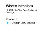 HP 951XL - High Yield - cyan - original - ink cartridge