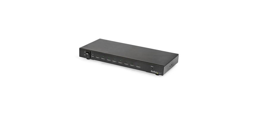 StarTech.com Splitter vidéo HDMI 4K 60 Hz à 8 ports - Répartiteur HDMI Ultra HD compatibe HDR