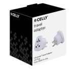 Celly TRAVELADAPTERUS adattatore per presa di corrente Universale Bianco