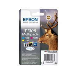 Epson Stag Encre DURABrite Ultra multipack 3 couleurs Cerf T1306