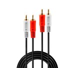 Lindy 35660 cable de audio 1 m 2 x RCA Rojo, Blanco