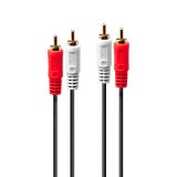 Lindy 35666 cable de audio 20 m 2 x RCA Negro, Rojo, Blanco