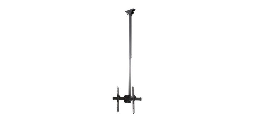 StarTech.com TV Ceiling Mount - Full-Motion Universal Hanging Single Screen Mount with Adjustable Telescopic Pole - Tilt / Swivel - VESA Bracket for 32”-75" Displays