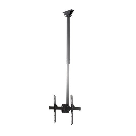 Soporte de Techo para TV - Soporte Universal de Cielo Raso para TV de Movimiento Total con Mástil Telescópico Ajustable - Soporte VESA para Pantallas de 32" a 75" - Giro e Inclinación