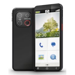 Emporia emporiaSMART.7mini 13,8 cm (5.45") SIM unique Android 15 4G USB Type-C 6 Go 128 Go 3500 mAh Noir