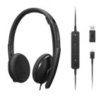 Lenovo 4XD1M45626 casque Avec fil Arceau USB Type-C Noir